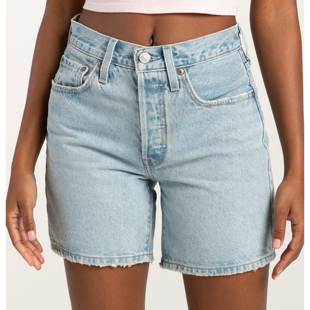 Levi's 501 Light Blue Jean Shorts for Women